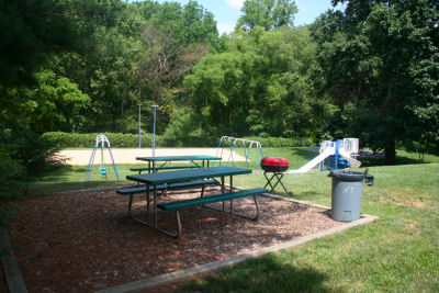 One of the pool's picnic areas